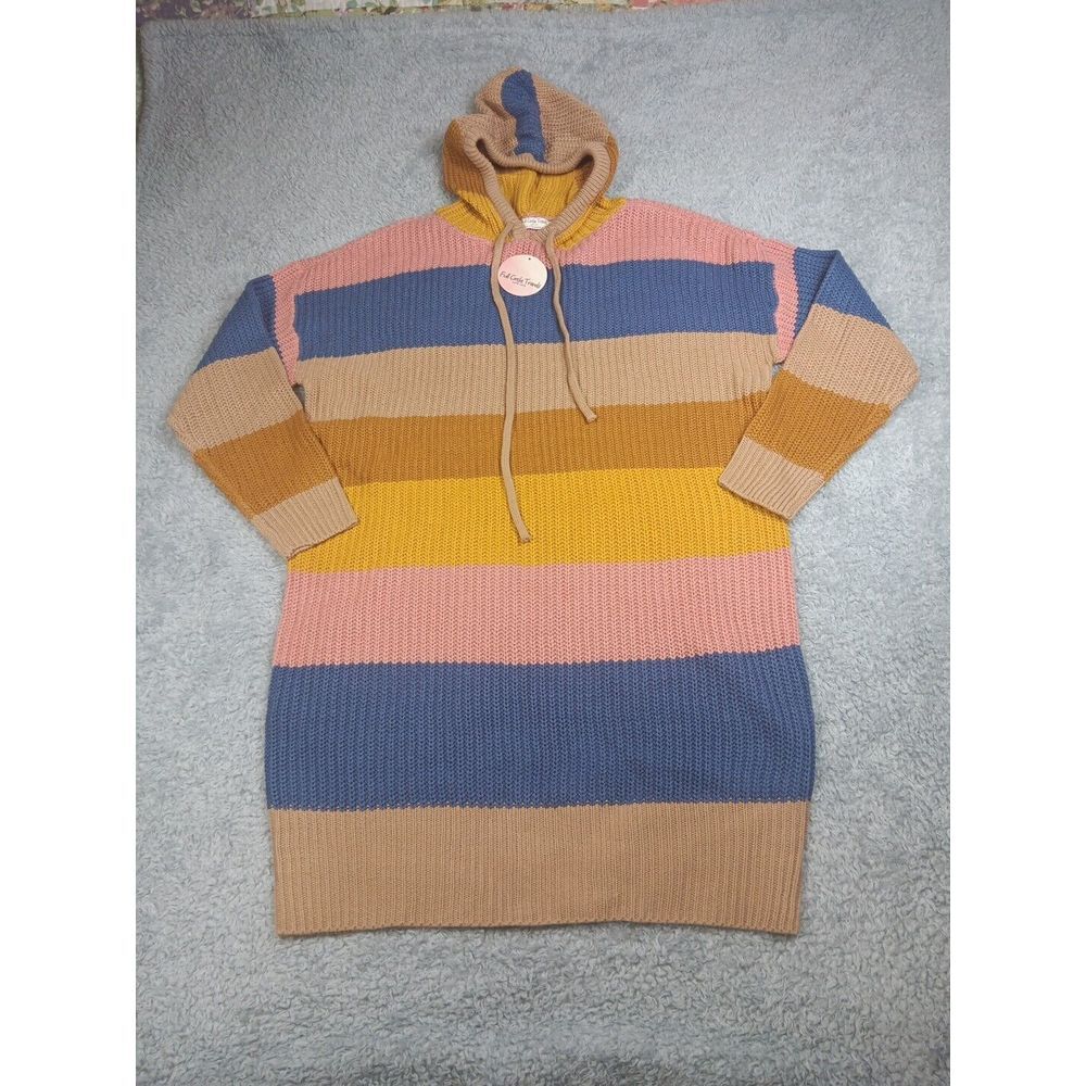 Full Circle Trends Womens‎ Long NWT Multi Color Sweater Dress Size 2XX